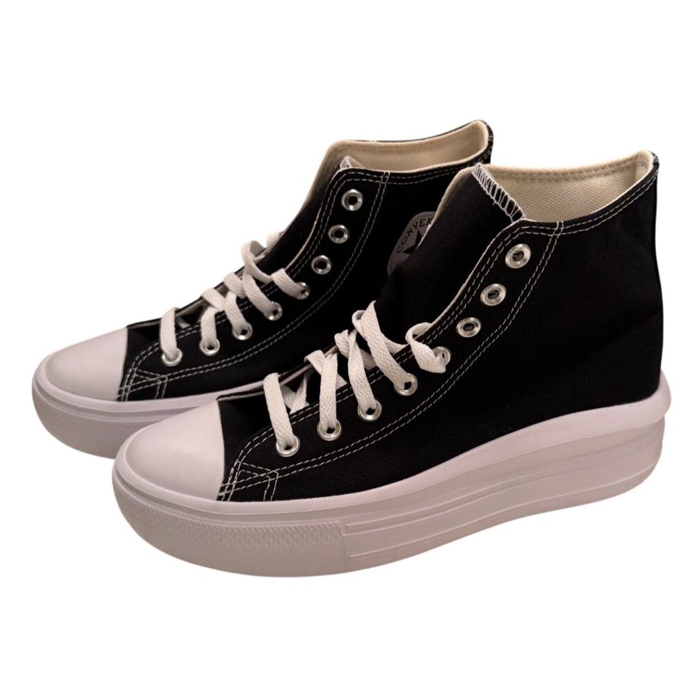 Chuck Taylor All Star Move Platform Converse Size Women's 9.5 EU 41 NWT Black - Picture 5 of 16